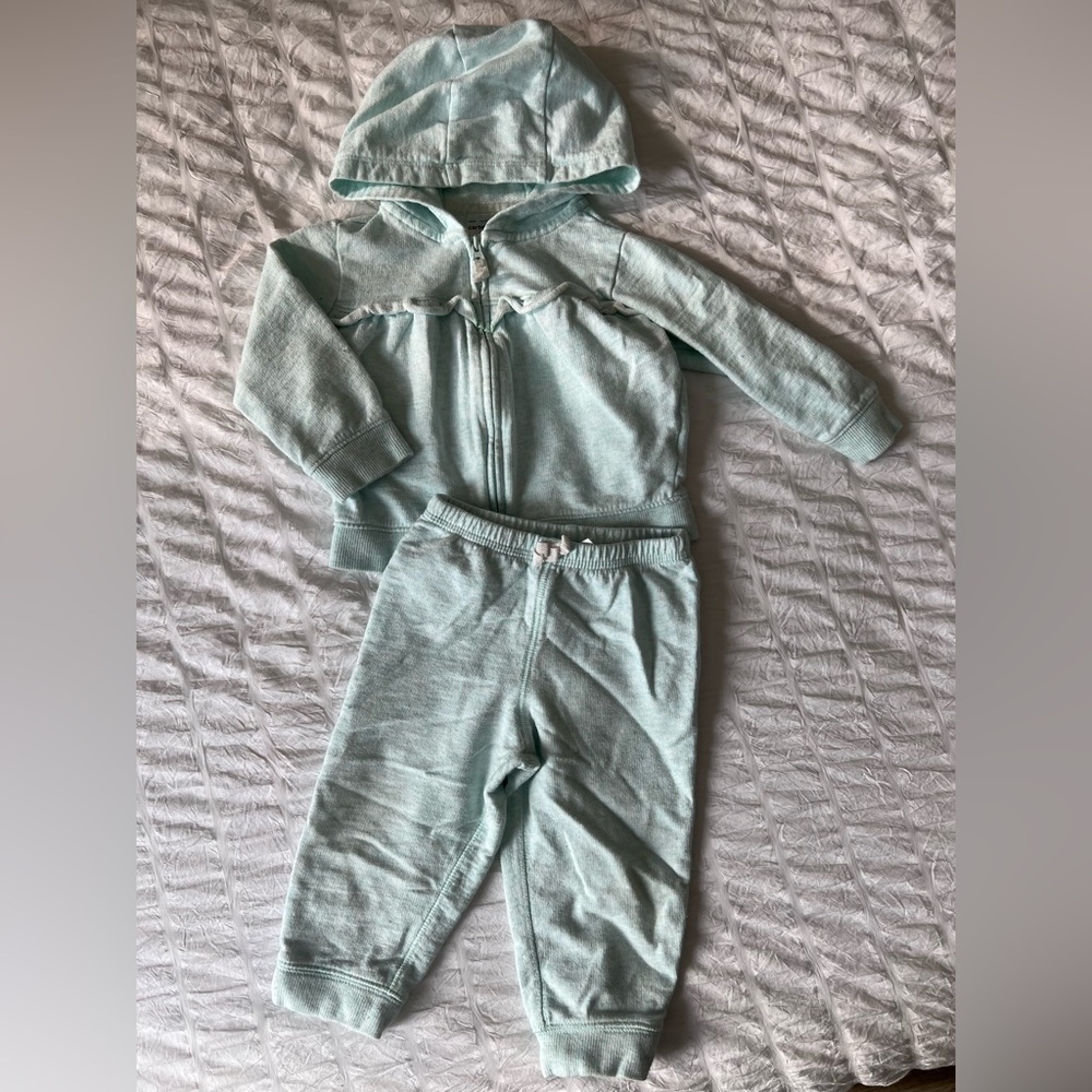 Carter's Toddler Girls Hoodie & Jogger Set Size 12M